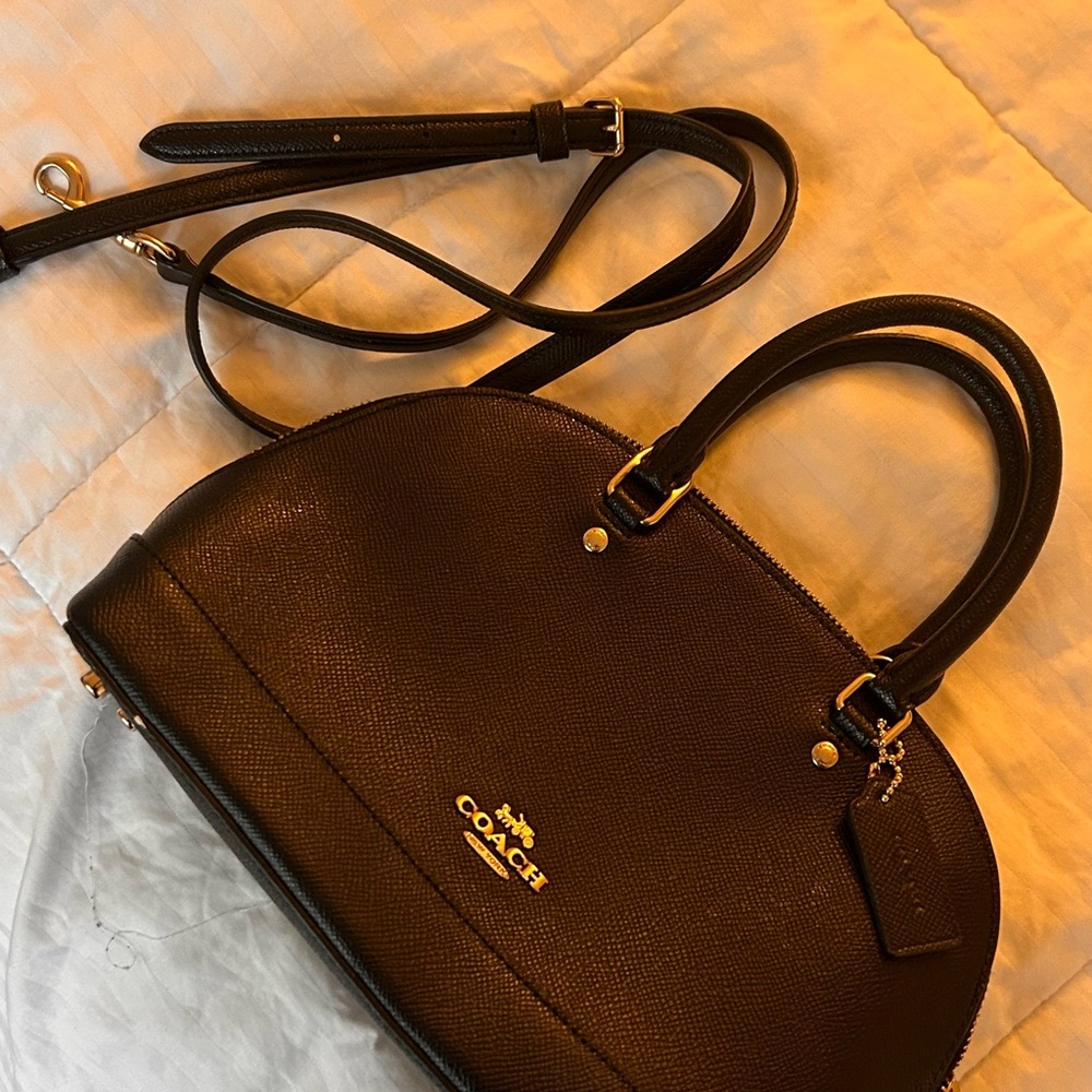 Coach Black Leather Satchel